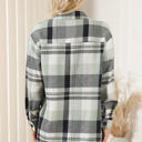 Small Green Plaid Button Up Patch Pocket Shirt